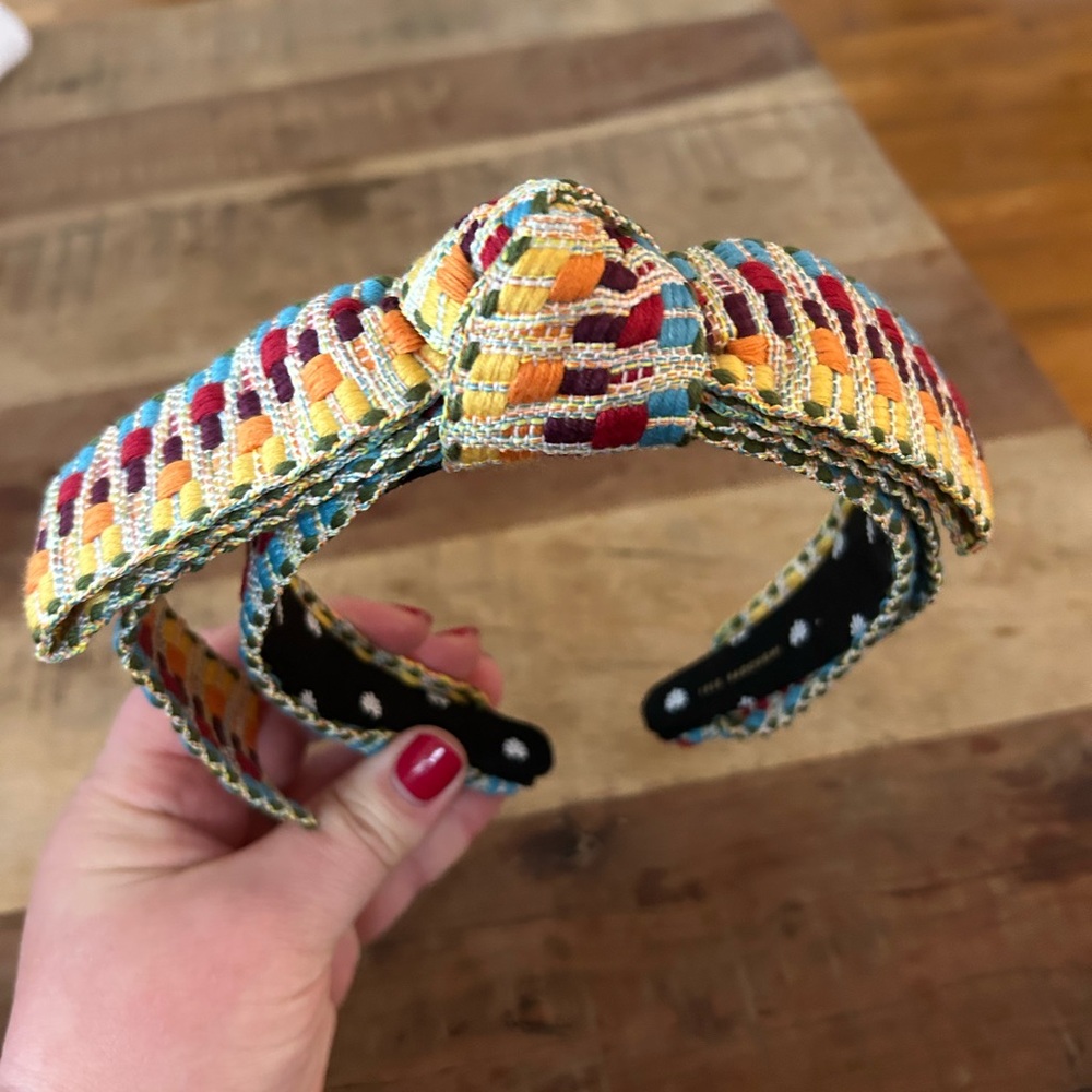 Lele Sadoughi Multicolor Woven Headband